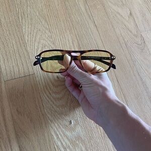 Yellow lens sunglasses